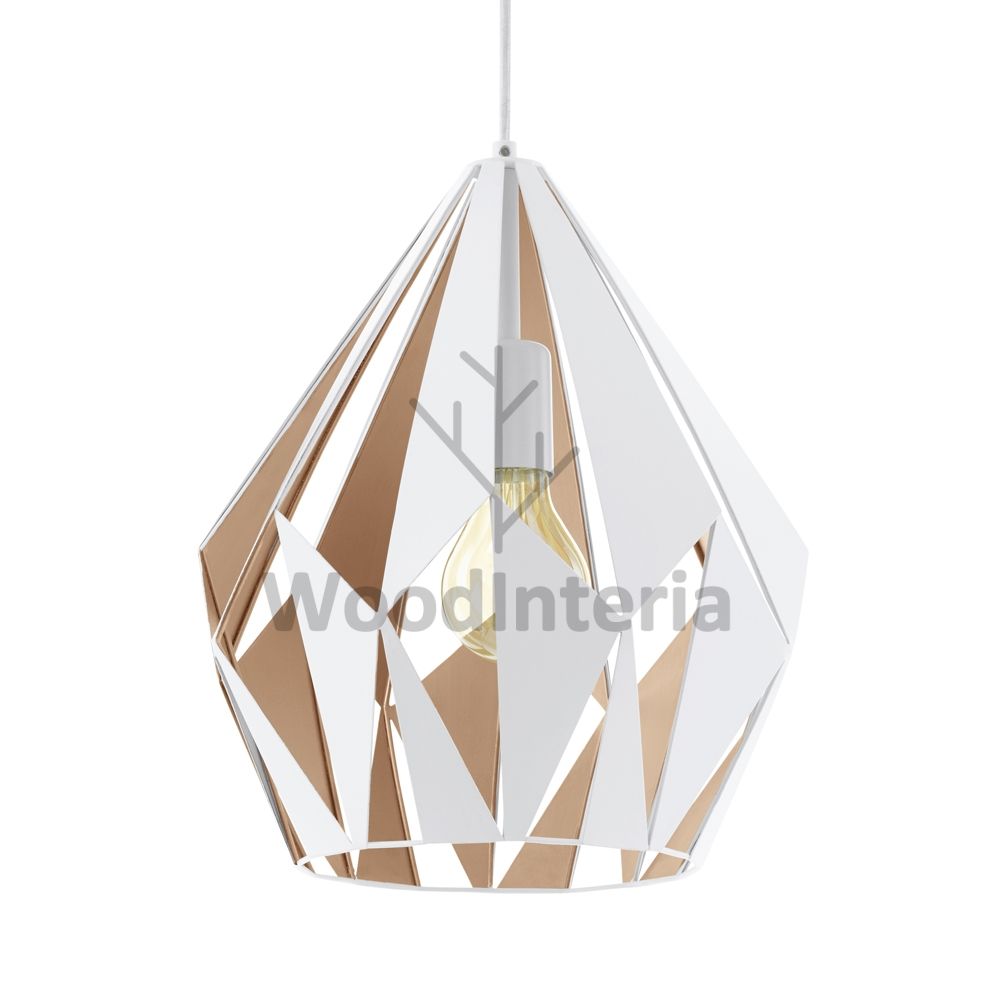 фото подвесной светильник corners white в скандинавском интерьере лофт эко | WoodInteria