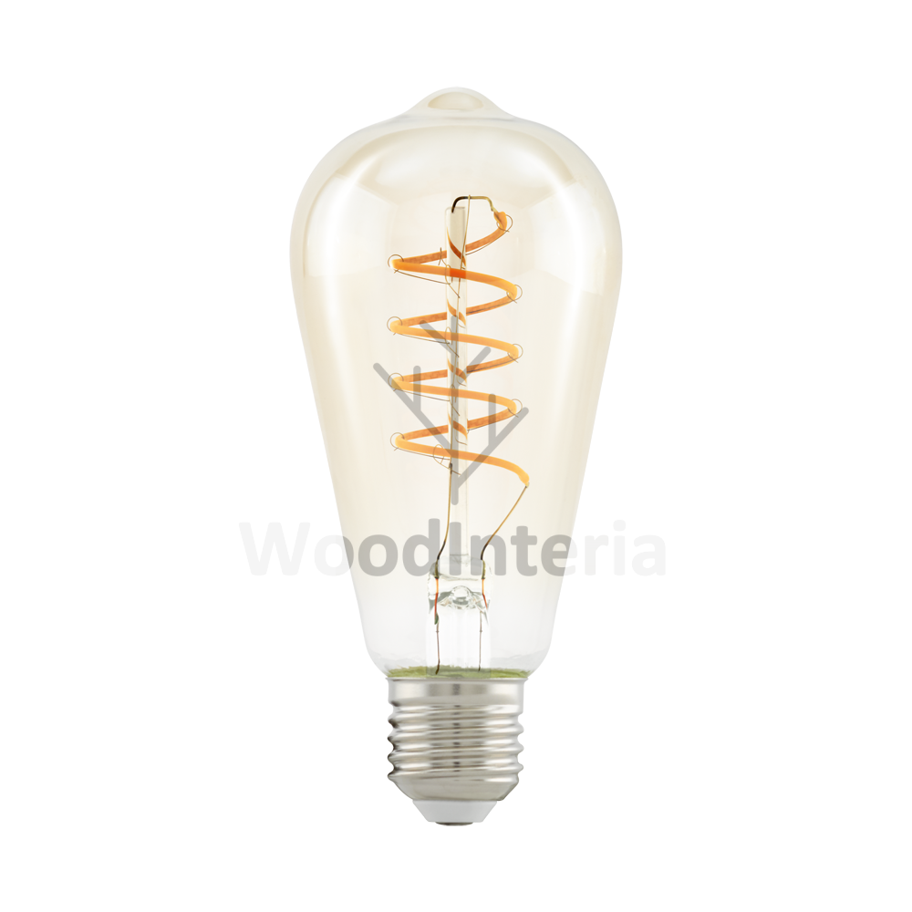 фото лампочка amber bulb #10 в скандинавском интерьере лофт эко | WoodInteria