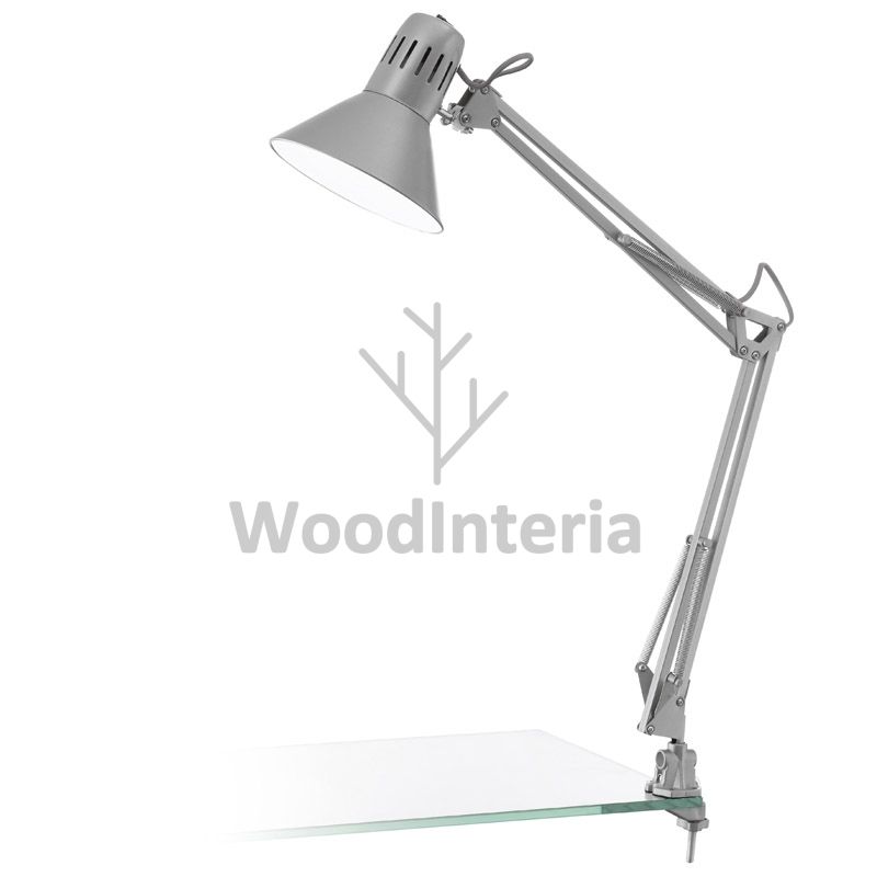 фото настольная лампа faculty silver в скандинавском интерьере лофт эко | WoodInteria