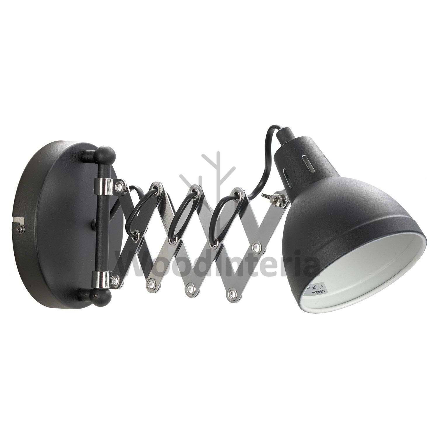 фото настенный светильник spring black bra в скандинавском интерьере лофт эко | WoodInteria