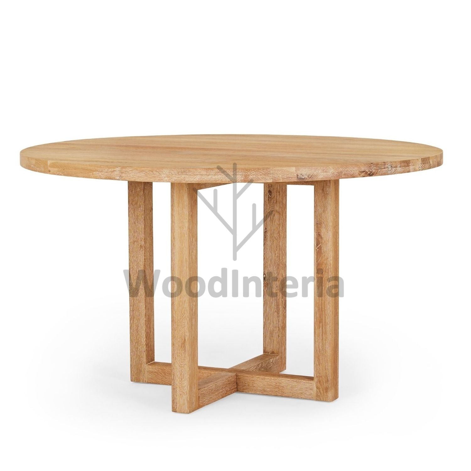 фото обеденный стол круглый legend в интерьере лофт эко | WoodInteria