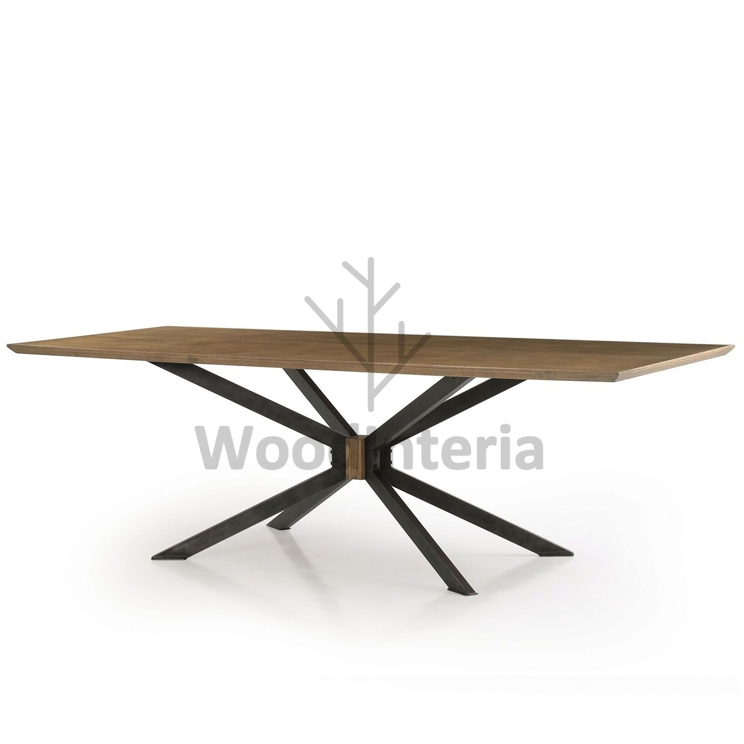 фото обеденный стол spider oak в интерьере лофт эко | WoodInteria