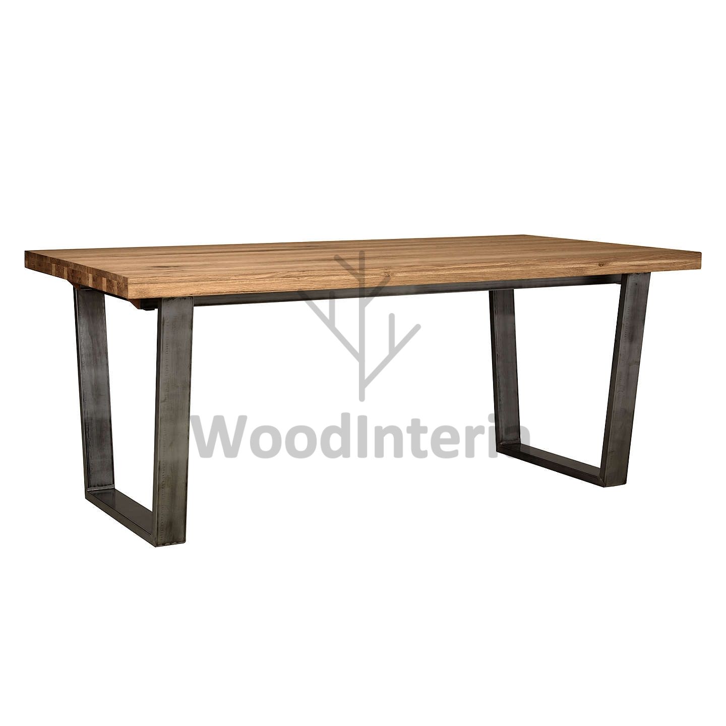 фото обеденный стол oak qubris 200 на 8 персон в интерьере лофт эко | WoodInteria