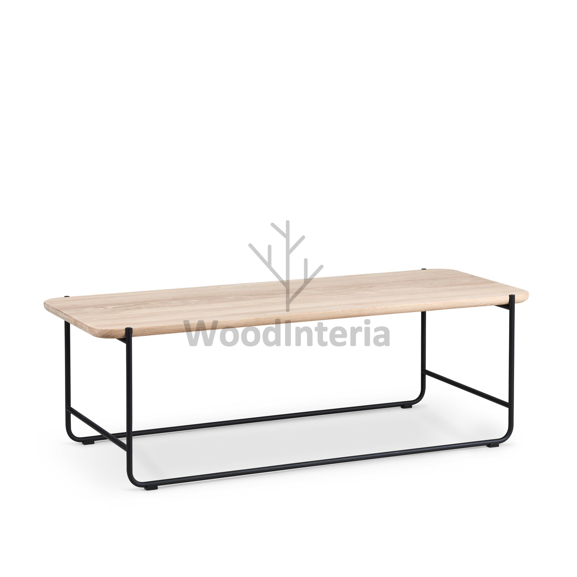 фото кофейный стол chamfer rod square 140 в интерьере лофт эко | WoodInteria