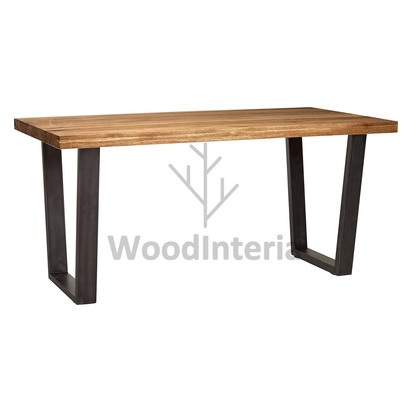 фото обеденный стол oak qubris 160 на 6 персон в интерьере лофт эко | WoodInteria