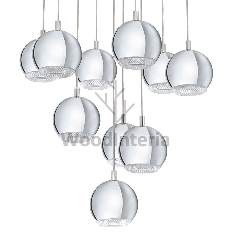 фото подвесной светильник mirror ball 10 в скандинавском интерьере лофт эко | WoodInteria