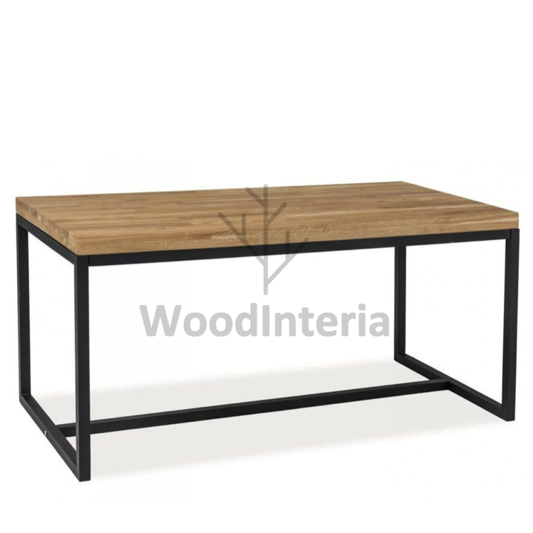 обеденный стол loft industrial oak qubris в стиле лофт индастриал WoodInteria