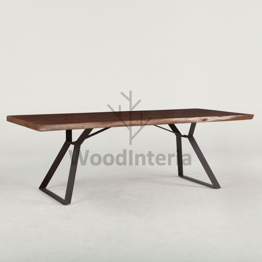 фото стол обеденный live edge mattawa в интерьере лофт эко | WoodInteria