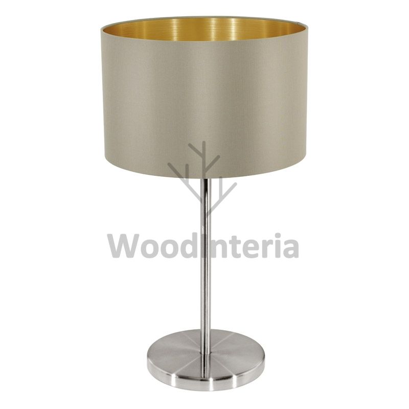 фото настольная лампа malta gray-brown в скандинавском интерьере лофт эко | WoodInteria