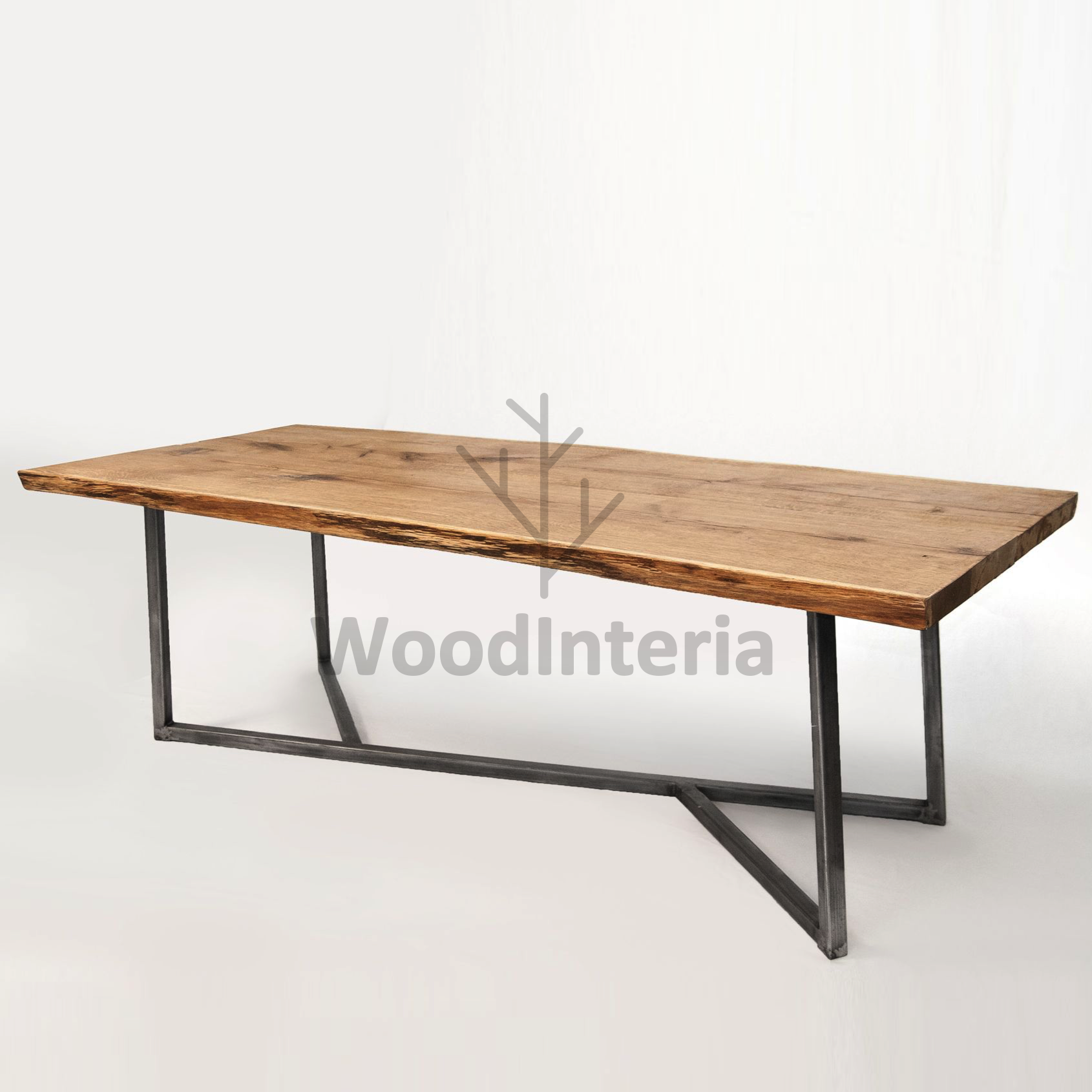 фото обеденный стол oak natur live в интерьере лофт эко | WoodInteria