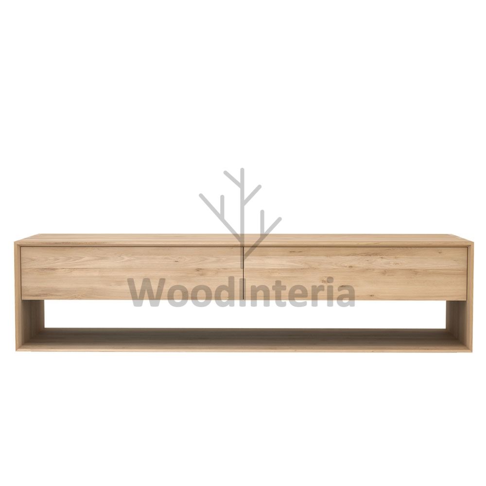 фото тумба solid oak slant tv в интерьере лофт эко | WoodInteria