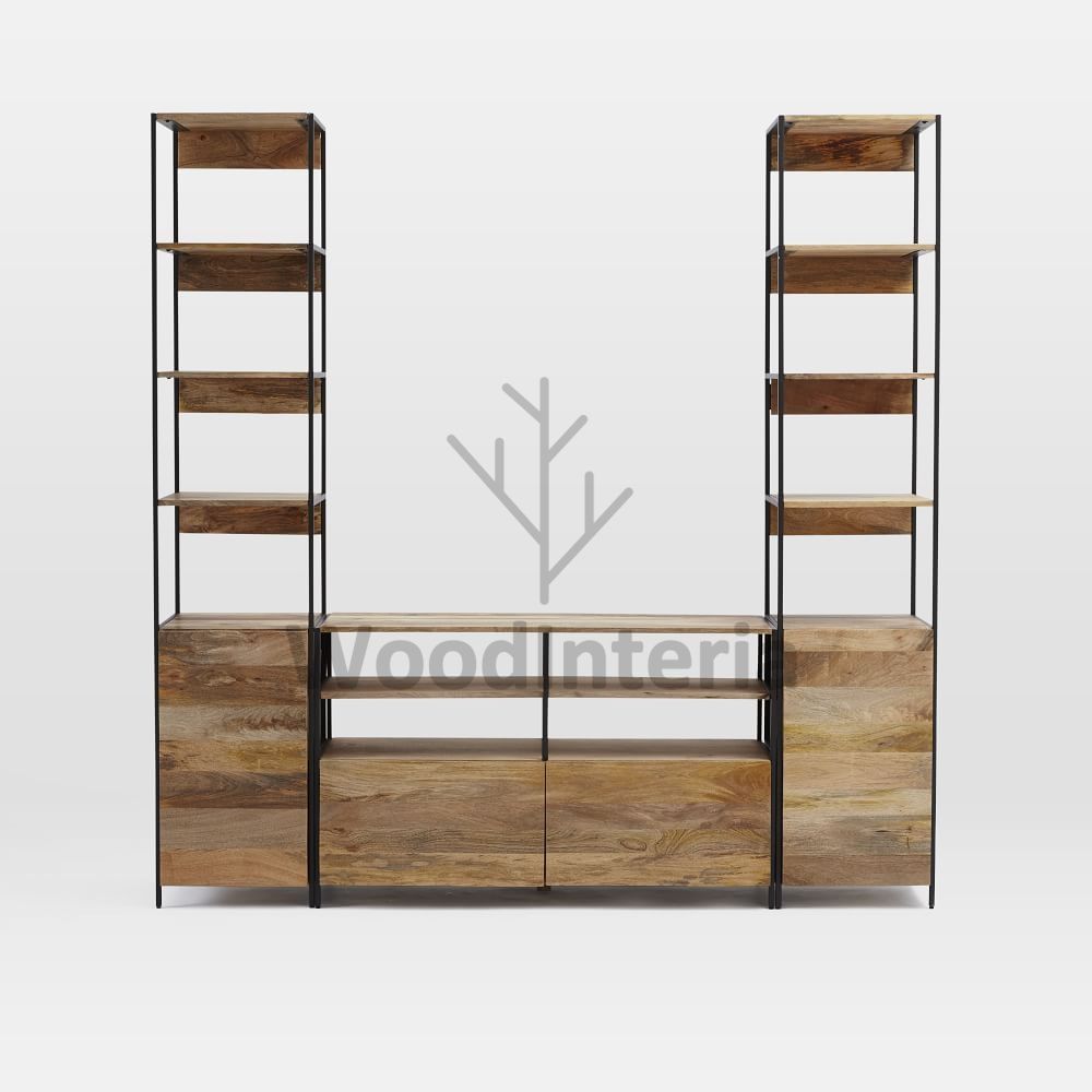 фото медиасет loft eco wood 1+2+1 в интерьере лофт эко | WoodInteria