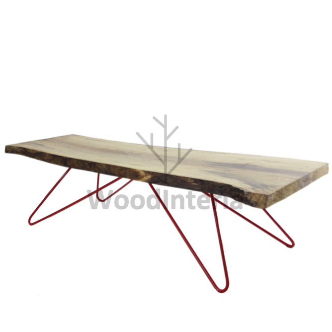фото кофейный стол live edge quadruped coffee table в интерьере лофт эко | WoodInteria
