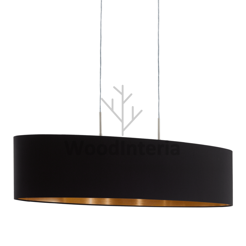 фото подвесной светильник monaco black ellipse в скандинавском интерьере лофт эко | WoodInteria