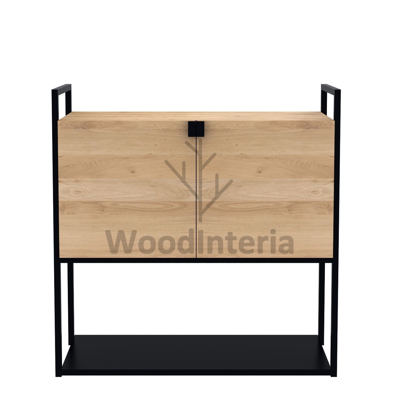 фото тумба oak frame serve в интерьере лофт эко | WoodInteria