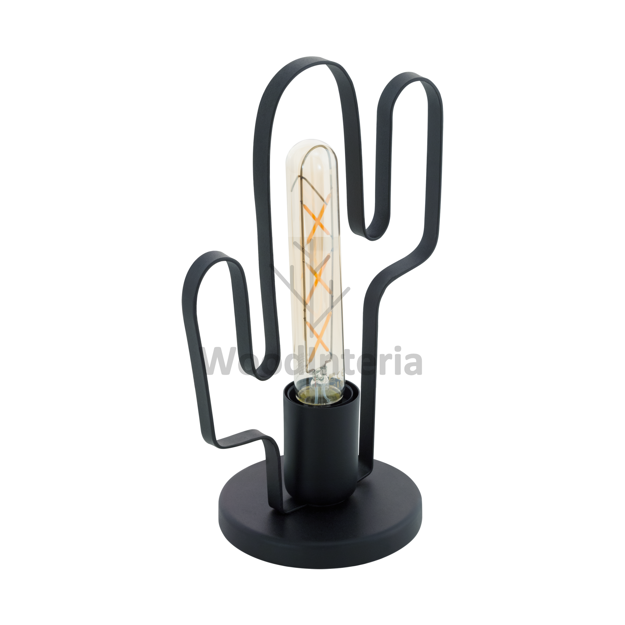 фото настольная лампа cactus void table в скандинавском интерьере лофт эко | WoodInteria