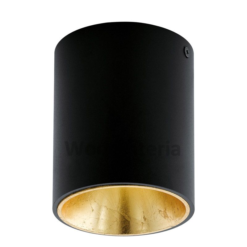 фото потолочный светильник circle gold в скандинавском интерьере лофт эко | WoodInteria