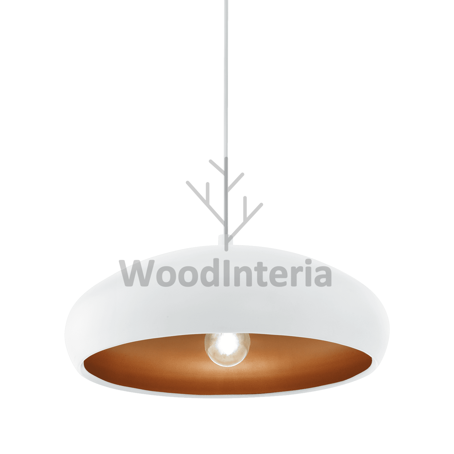 фото подвесной светильник kettle white в скандинавском интерьере лофт эко | WoodInteria