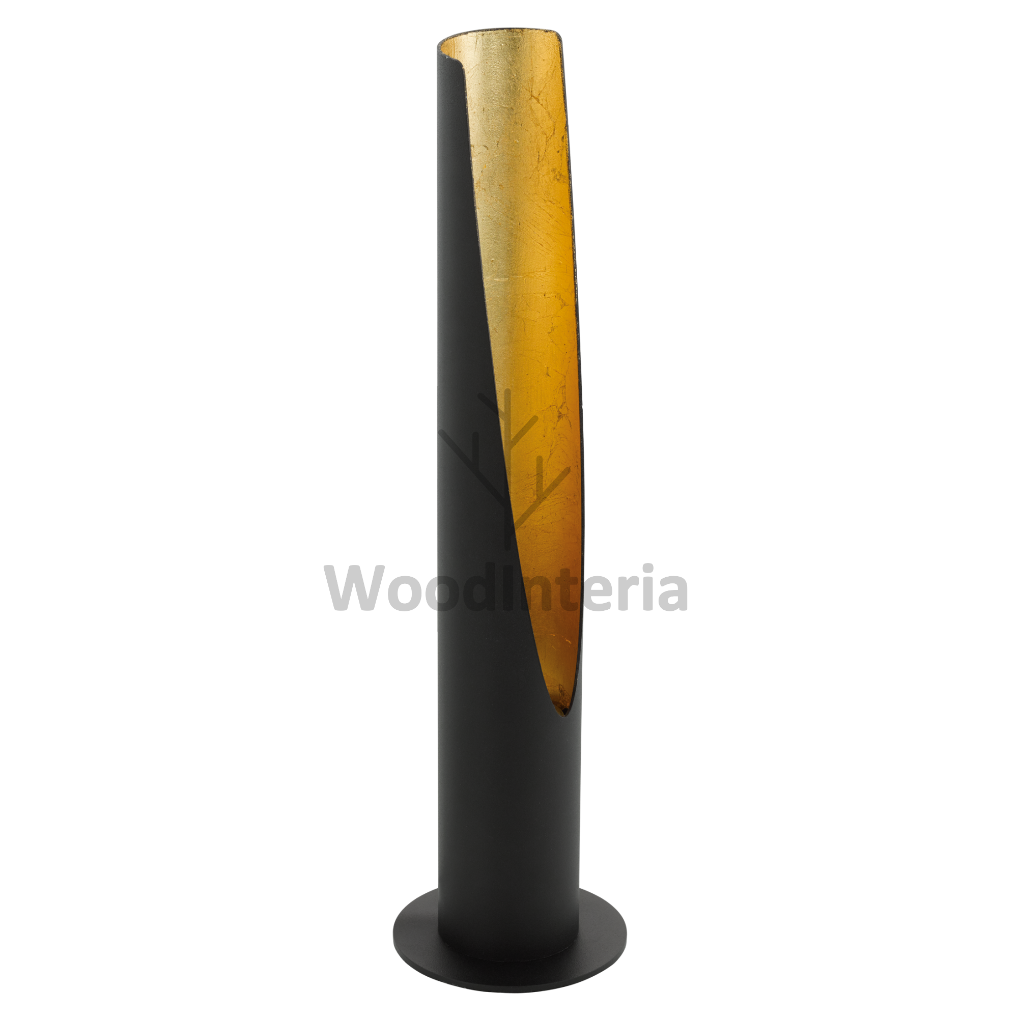 фото настольная лампа flute black table в скандинавском интерьере лофт эко | WoodInteria