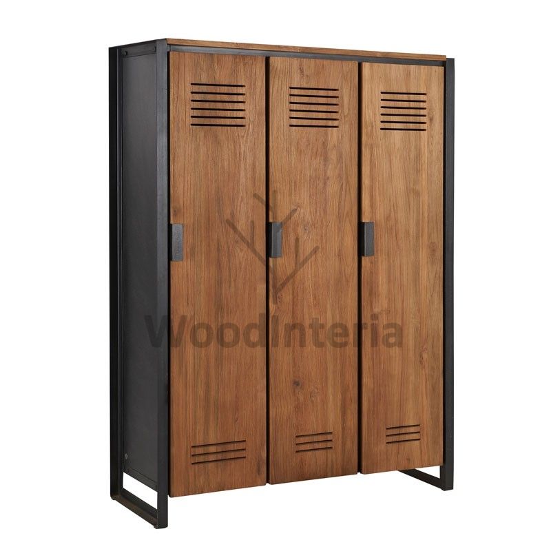 фото шкаф с тремя дверцами corner industrial в интерьере лофт эко | WoodInteria