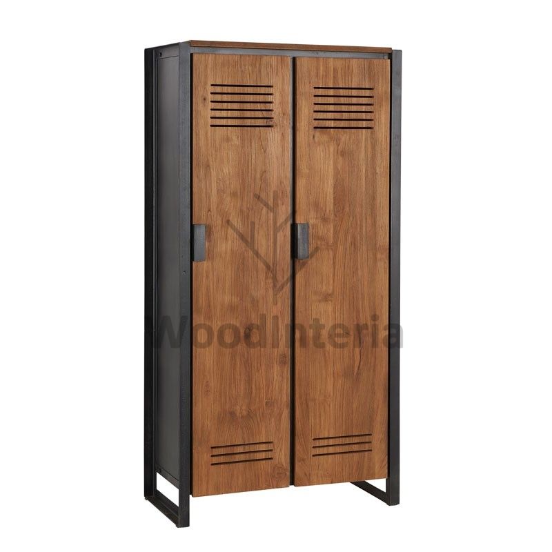 фото шкаф с двумя дверцами corner industrial в интерьере лофт эко | WoodInteria