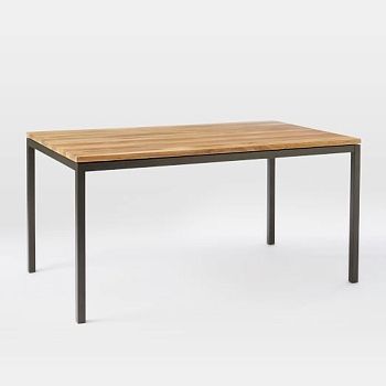 Стол Metal Frame Wood Dining Table 150
