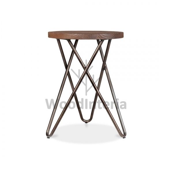 фото стул hairpin vega crossed stool 45 в интерьере лофт эко | WoodInteria