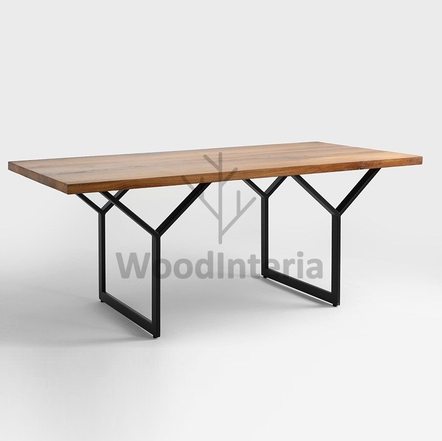 фото обеденный стол y-pate в интерьере лофт эко | WoodInteria