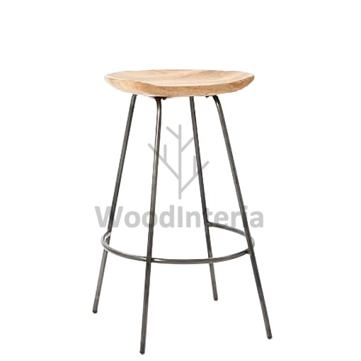 фото барный стул rustic & raw counter stool в интерьере лофт эко | WoodInteria