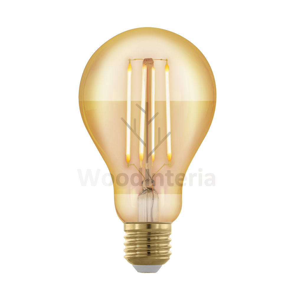 фото лампочка gold bulb #1 в скандинавском интерьере лофт эко | WoodInteria