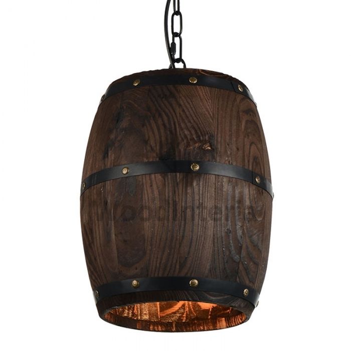 фото подвесной светильник barrel of honey в скандинавском интерьере лофт эко | WoodInteria