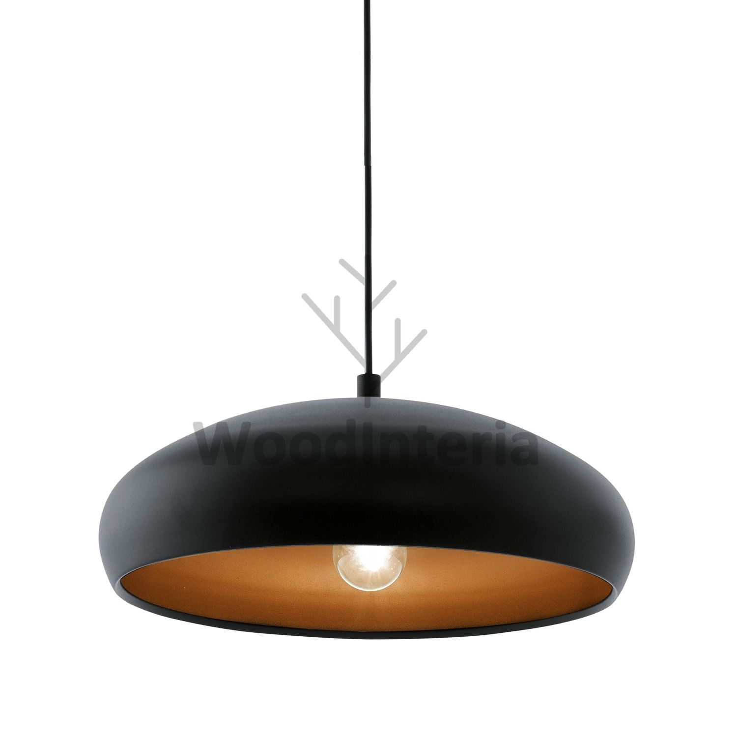 фото подвесной светильник kettle black в скандинавском интерьере лофт эко | WoodInteria