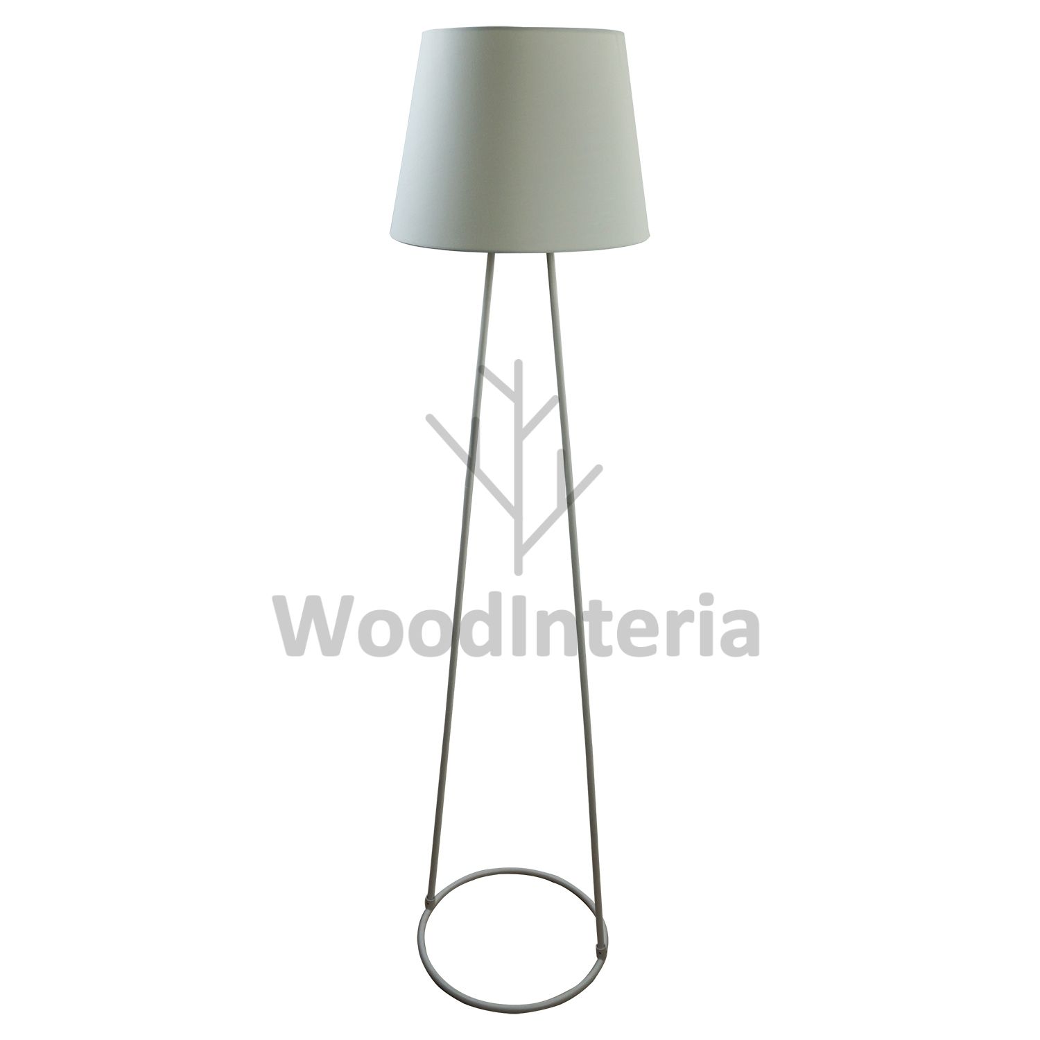 фото напольная лампа circles & curves floor white в скандинавском интерьере лофт эко | WoodInteria