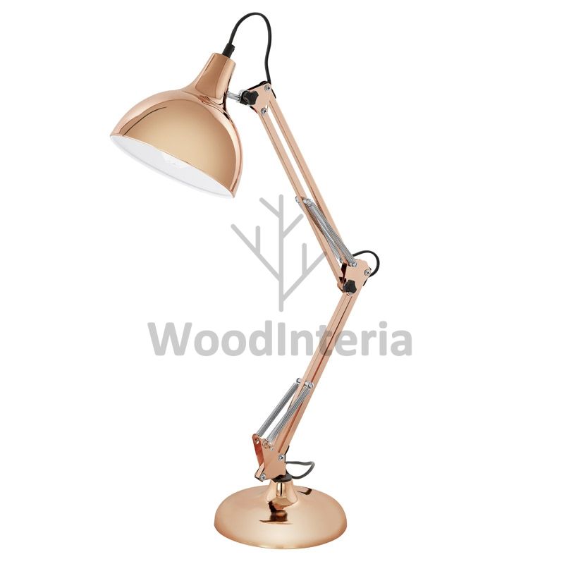 фото настольная лампа mobility copper table в скандинавском интерьере лофт эко | WoodInteria