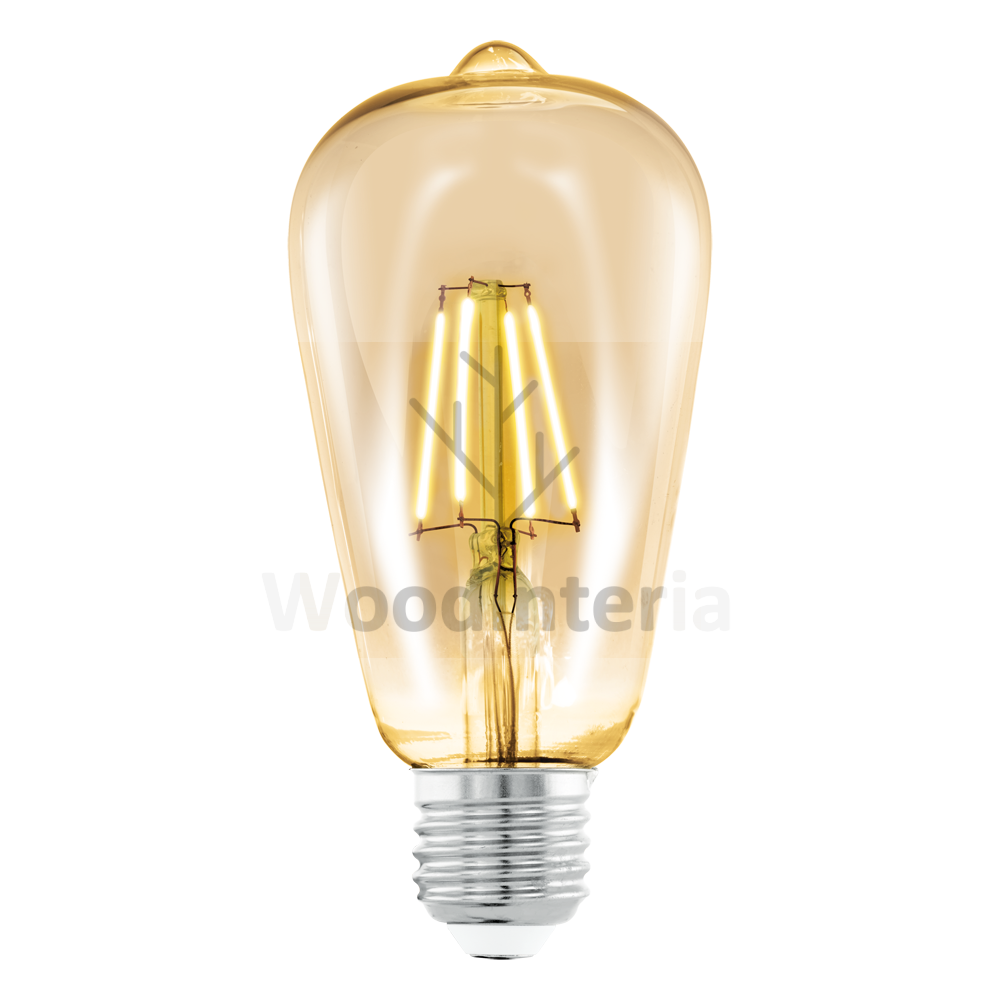 фото лампочка amber bulb #5 в скандинавском интерьере лофт эко | WoodInteria