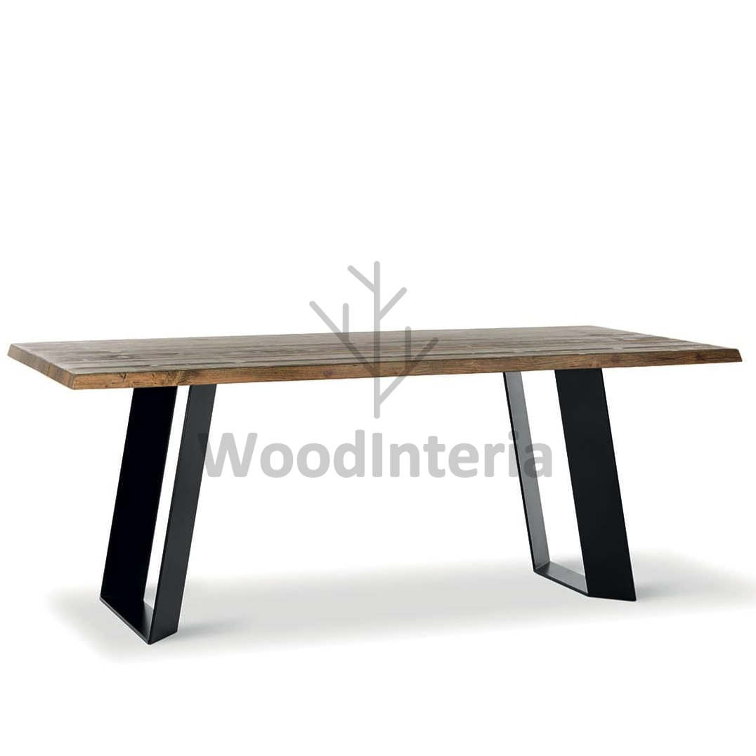 фото обеденный стол strip в интерьере лофт эко | WoodInteria