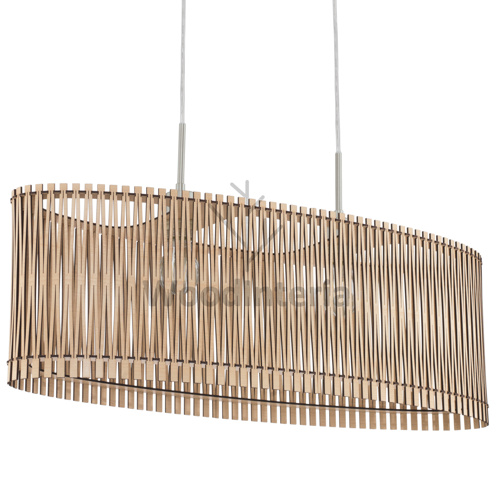 фото подвесной светильник zigzag ellipse в скандинавском интерьере лофт эко | WoodInteria