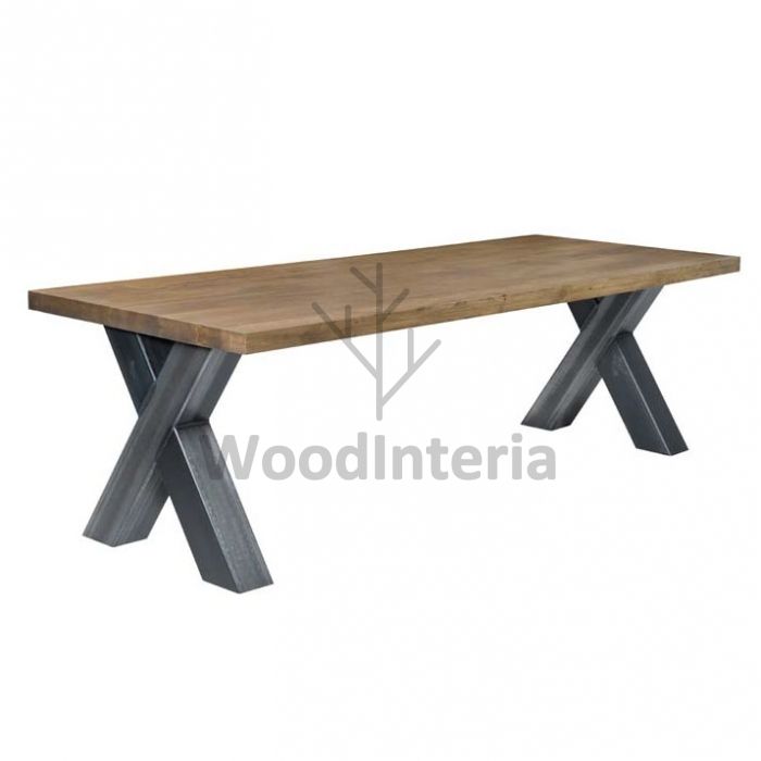 фото обеденный стол x-cross dinning table big в интерьере лофт эко | WoodInteria