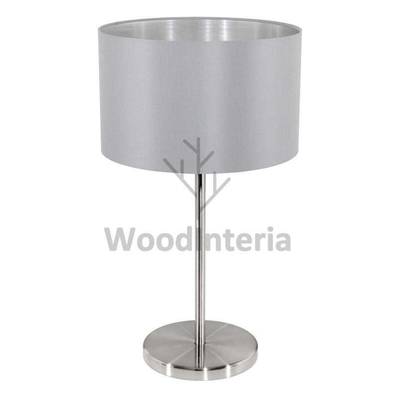 фото настольная лампа malta silver в скандинавском интерьере лофт эко | WoodInteria