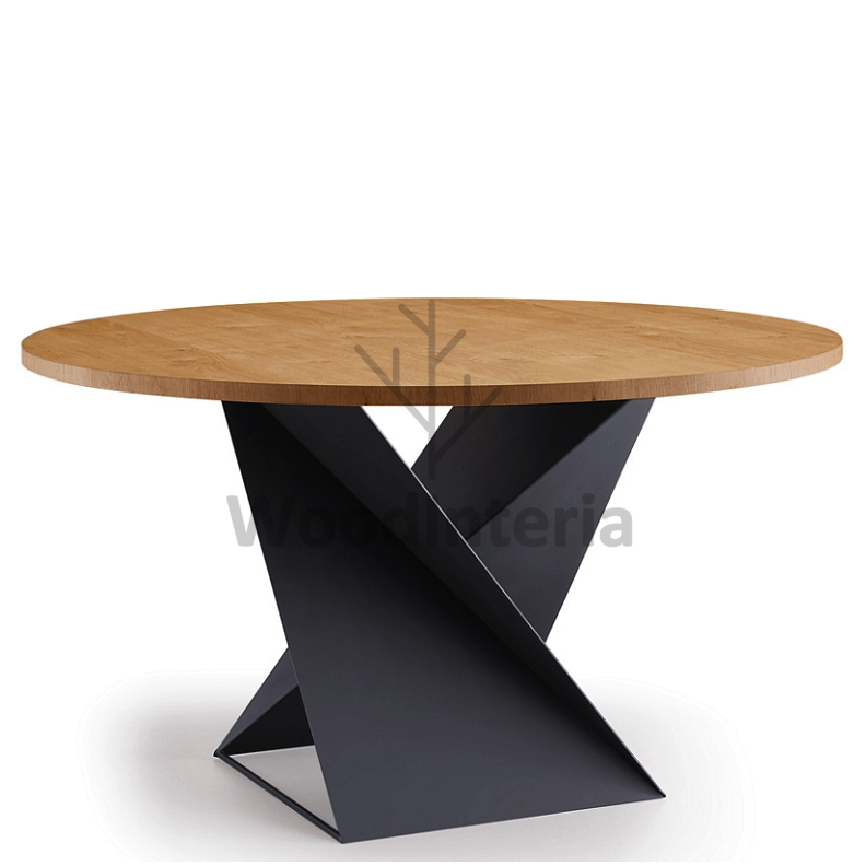 фото обеденный стол helix в интерьере лофт эко | WoodInteria