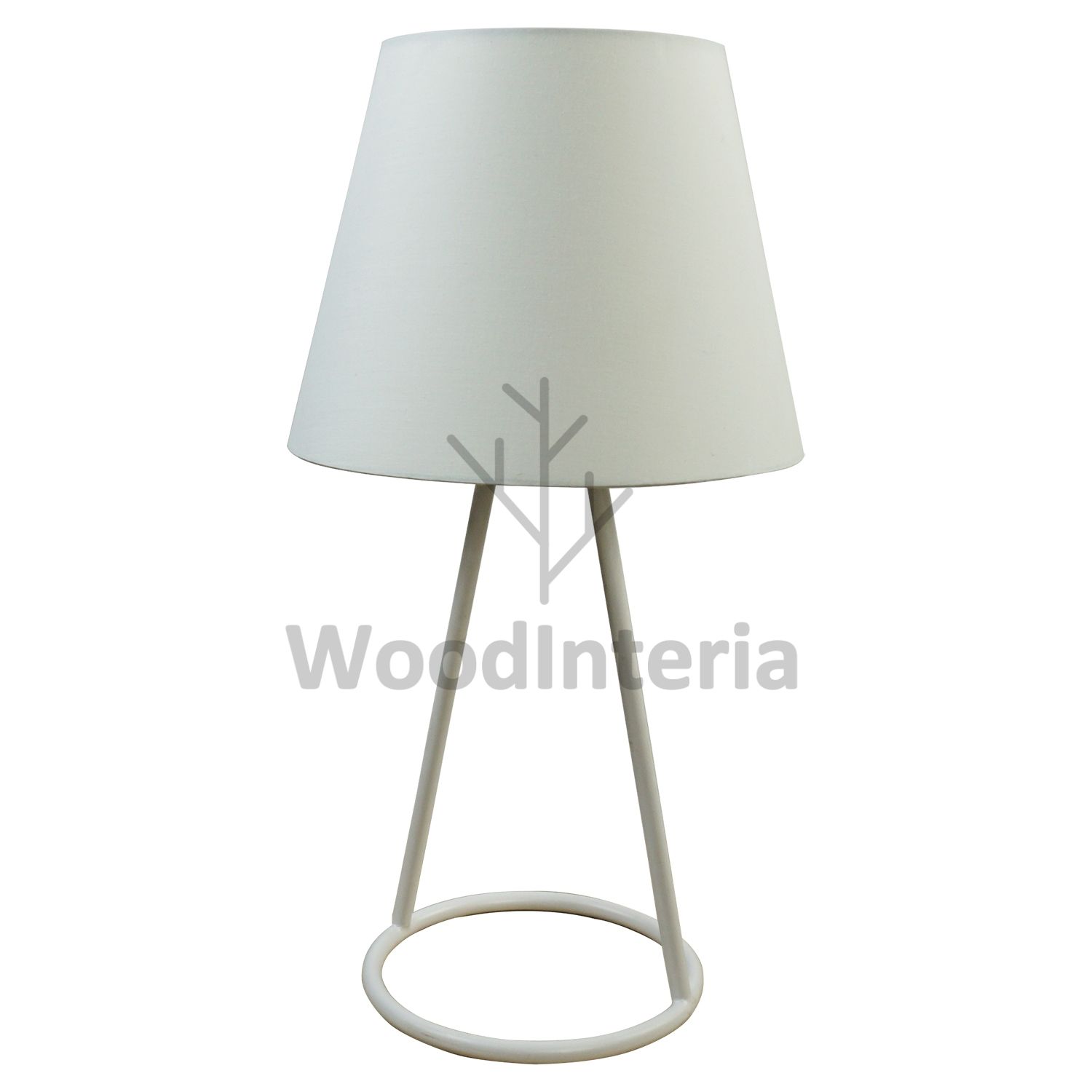 настольная лампа circles & curves white в стиле лофт индастриал WoodInteria