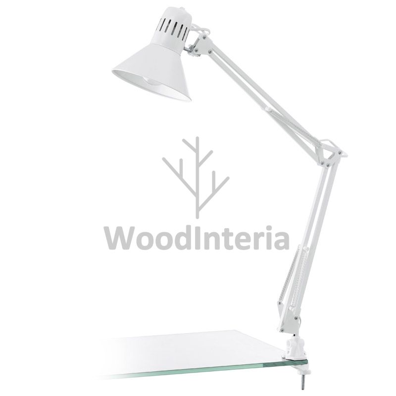 фото настольная лампа faculty white в скандинавском интерьере лофт эко | WoodInteria