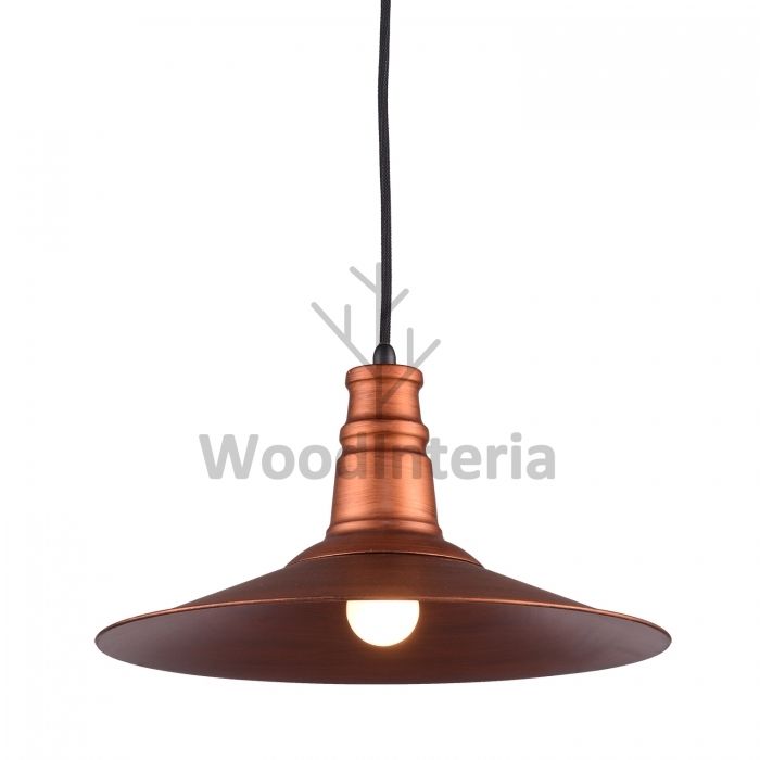 фото подвесной светильник flat copper в скандинавском интерьере лофт эко | WoodInteria