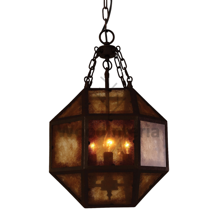 подвесной светильник loft steampunk glass octaedron в стиле лофт индастриал WoodInteria