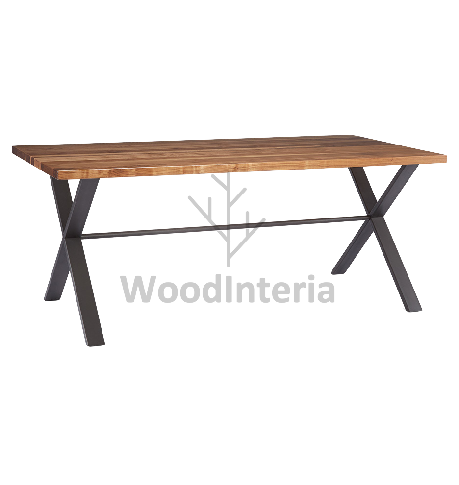 фото обеденный стол x base dinning table 180 в интерьере лофт эко | WoodInteria