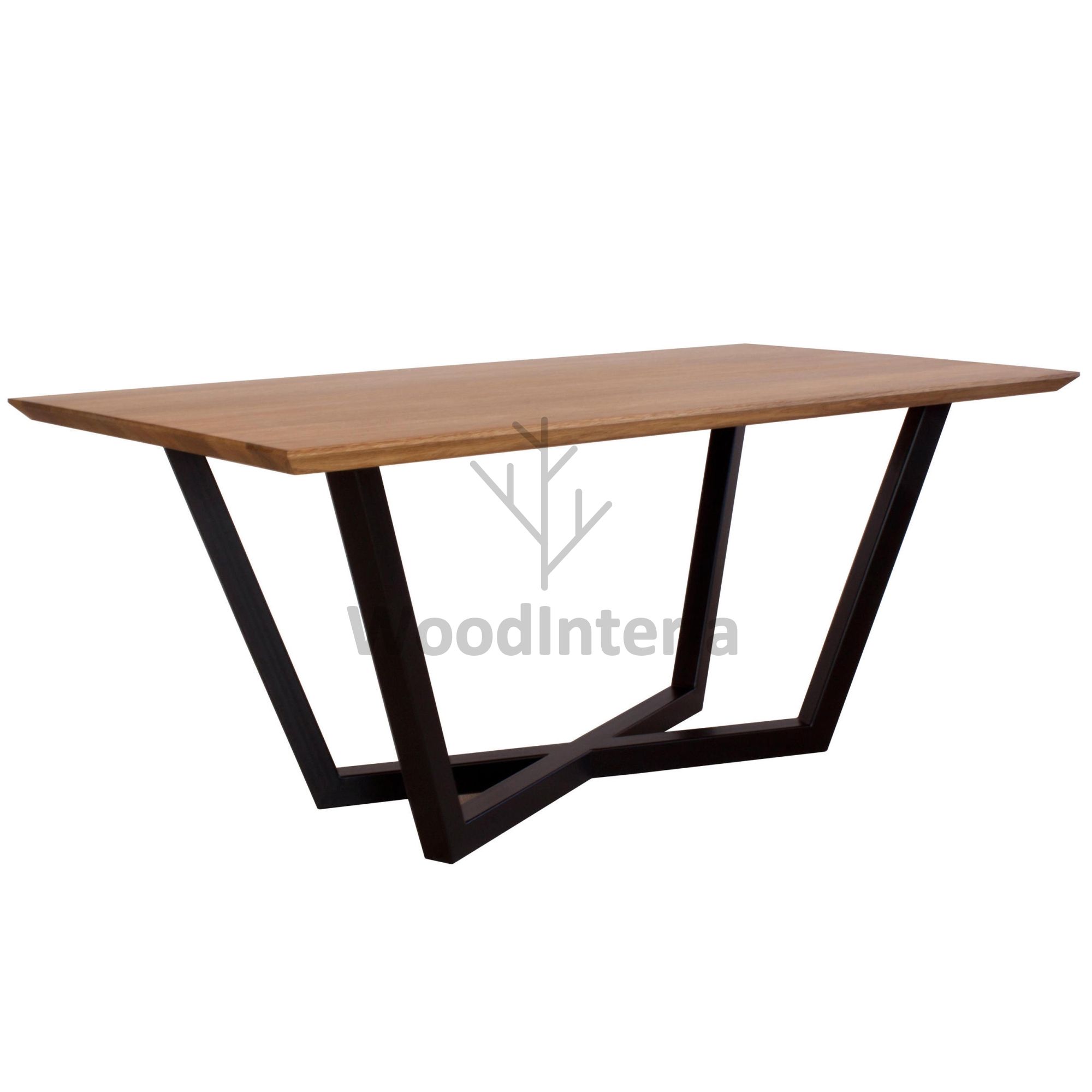 обеденный стол x-base-floor в стиле лофт индастриал WoodInteria