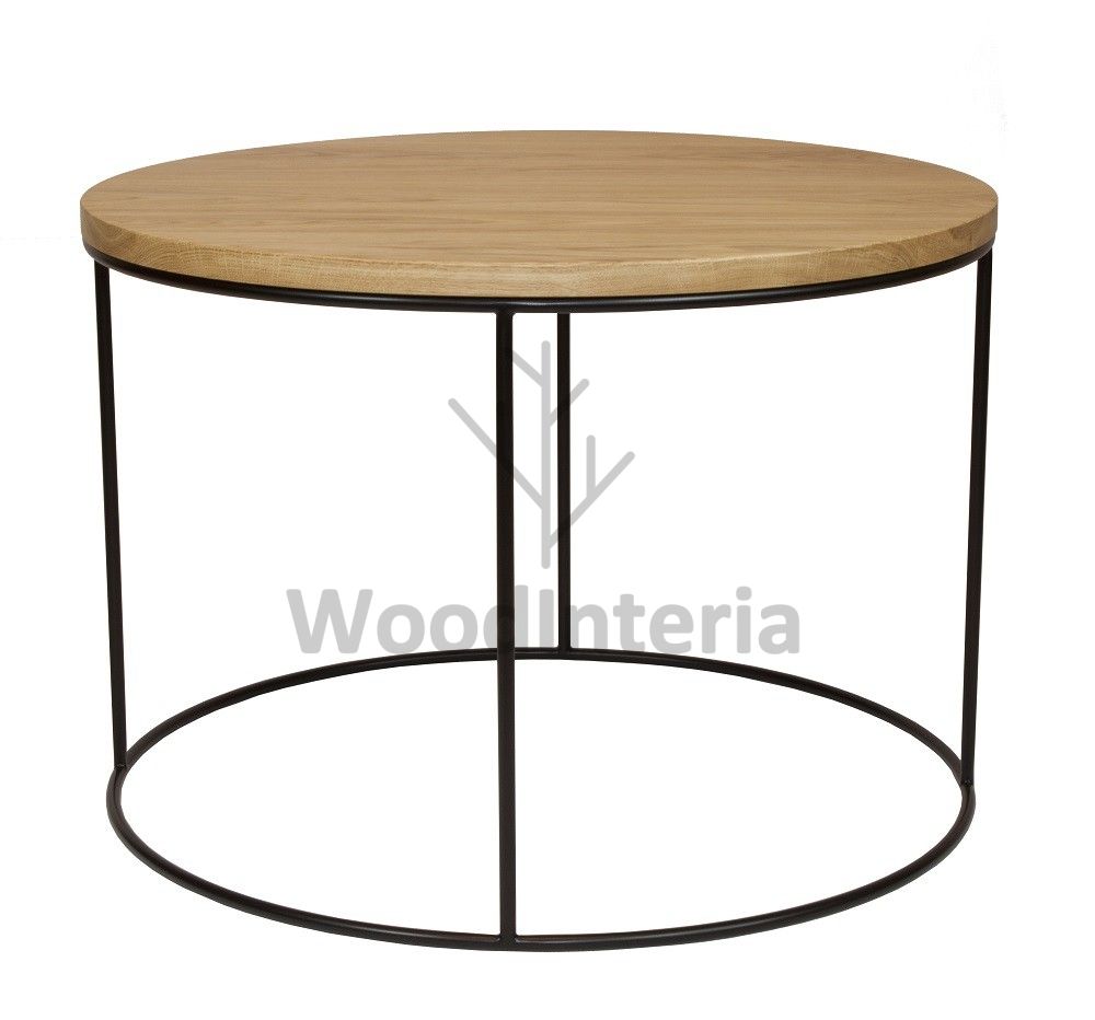 фото журнальный стол loft angle round в стиле лофт эко | WoodInteria