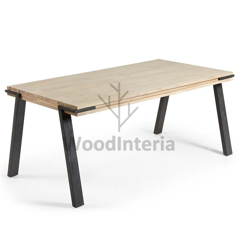 фото обеденный стол double top dinning table 200 в интерьере лофт эко | WoodInteria