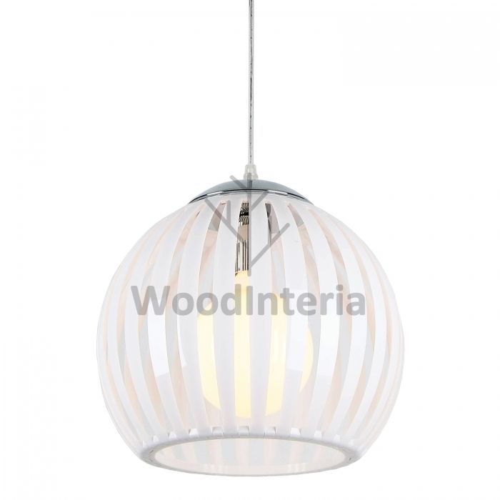 фото подвесной светильник plisse white в скандинавском интерьере лофт эко | WoodInteria