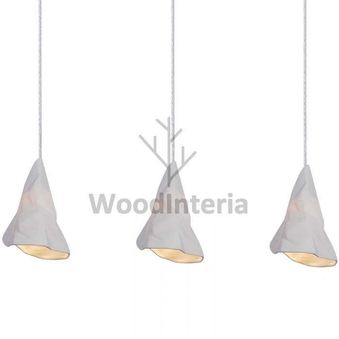фото подвесной светильник crumpled paper pendant 3 в скандинавском интерьере лофт эко | WoodInteria